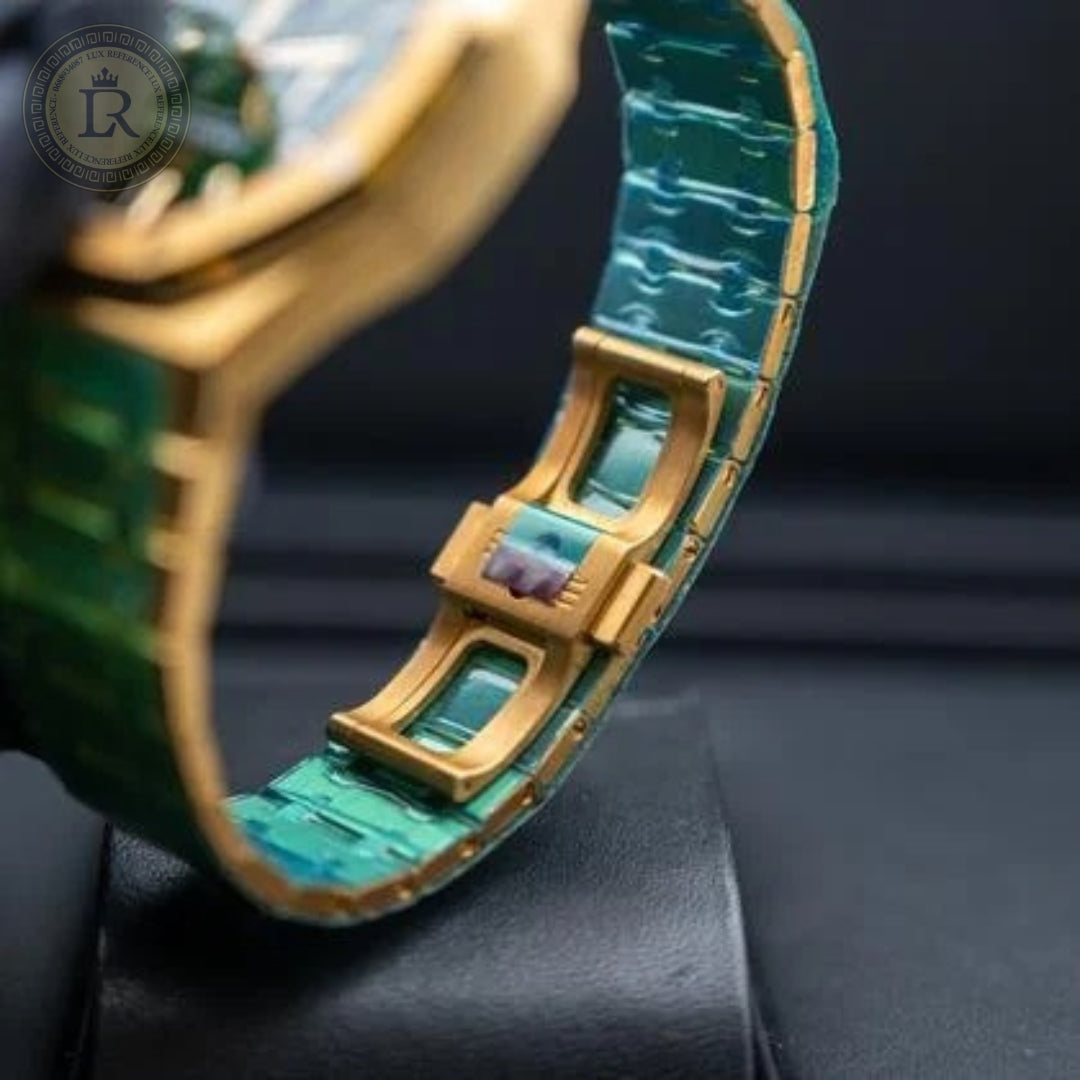 Audemars Piguet Royal Oak Chronograph, or jaune, cadran vert