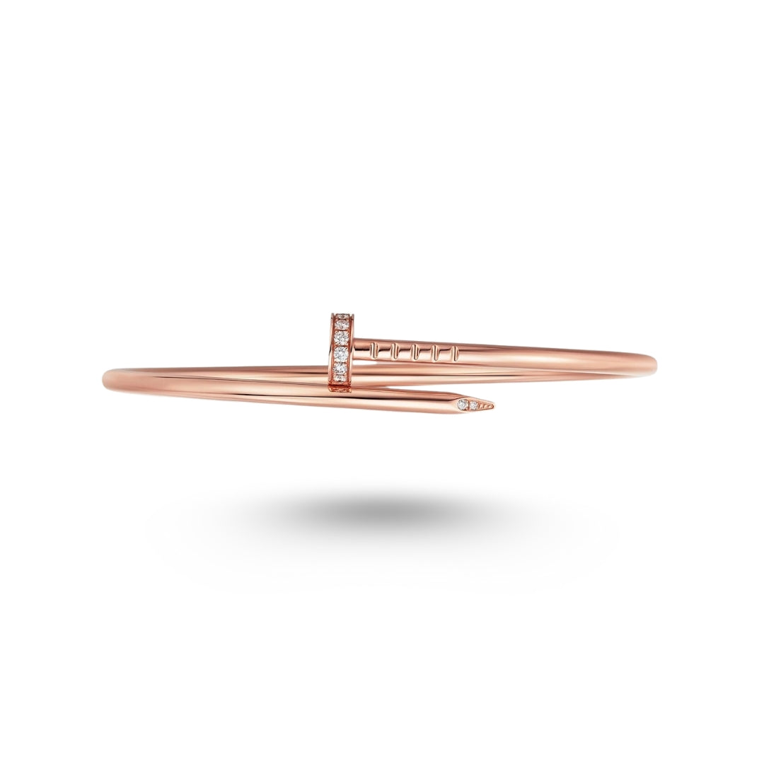 Bracelet Cartier Juste un Clou, petit modèle, diamants, or rose