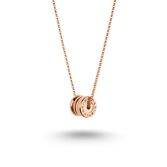 Collier Bvlgari B.zero1, or rose