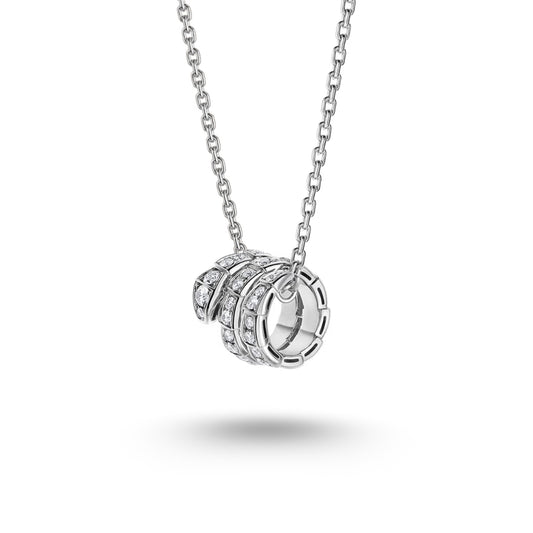 Collier Bvlgari Serpenti Viper, or blanc