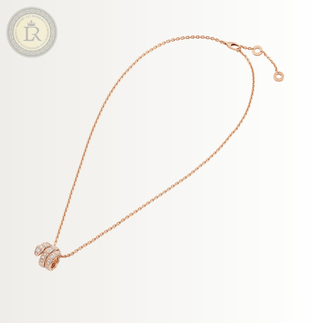 Collier Bvlgari Serpenti Viper, or rose