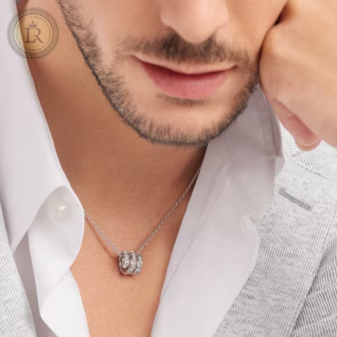 Collier Bvlgari Serpenti Viper, or blanc