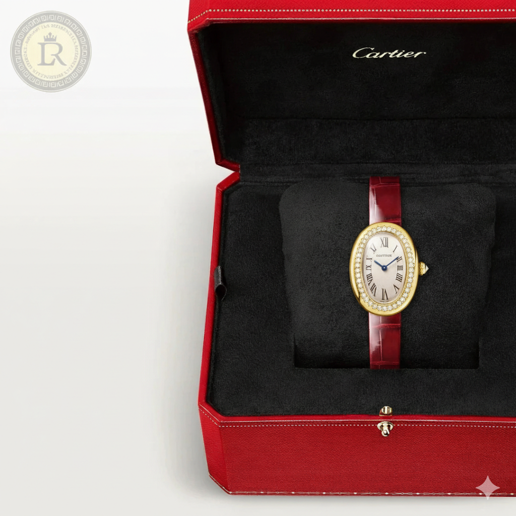 Montre Baignoire Rouge