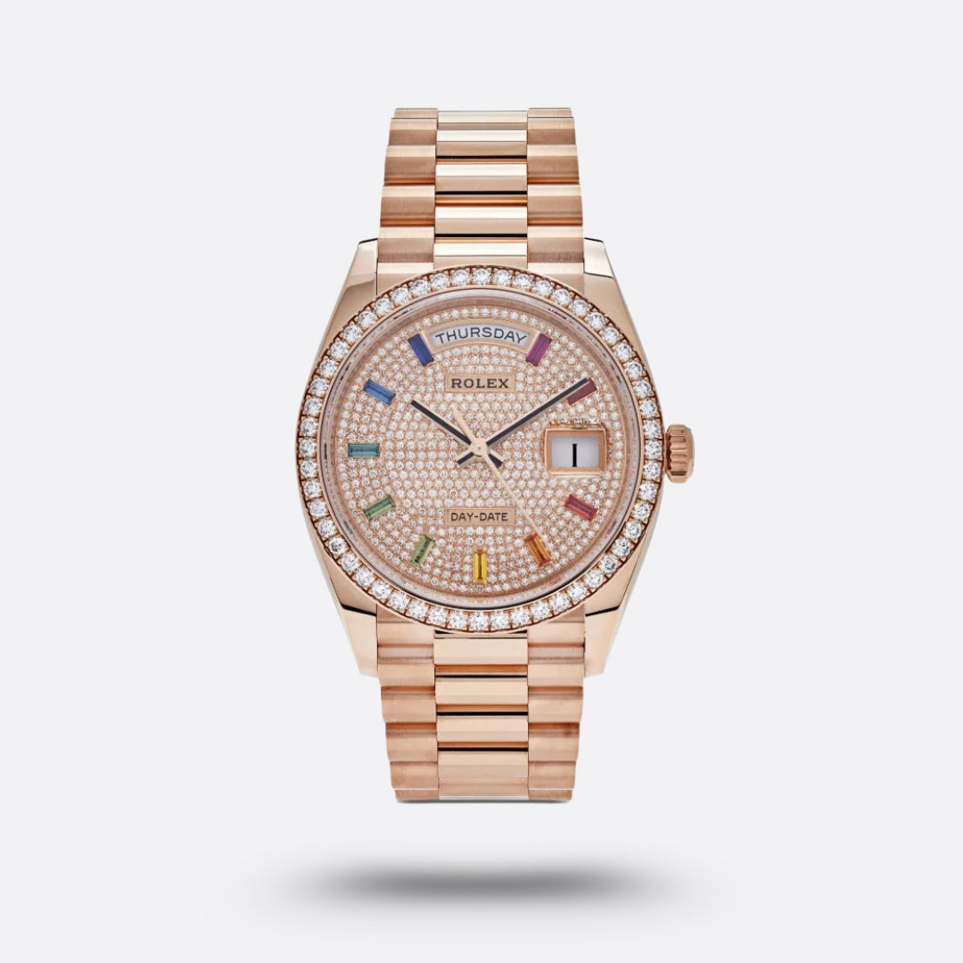 Rolex Day-Date, 36 mm, Rainbow