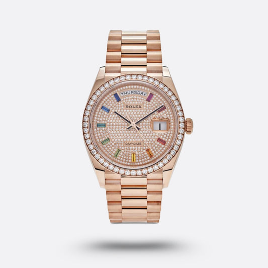 Rolex Day-Date, 36 mm, Rainbow