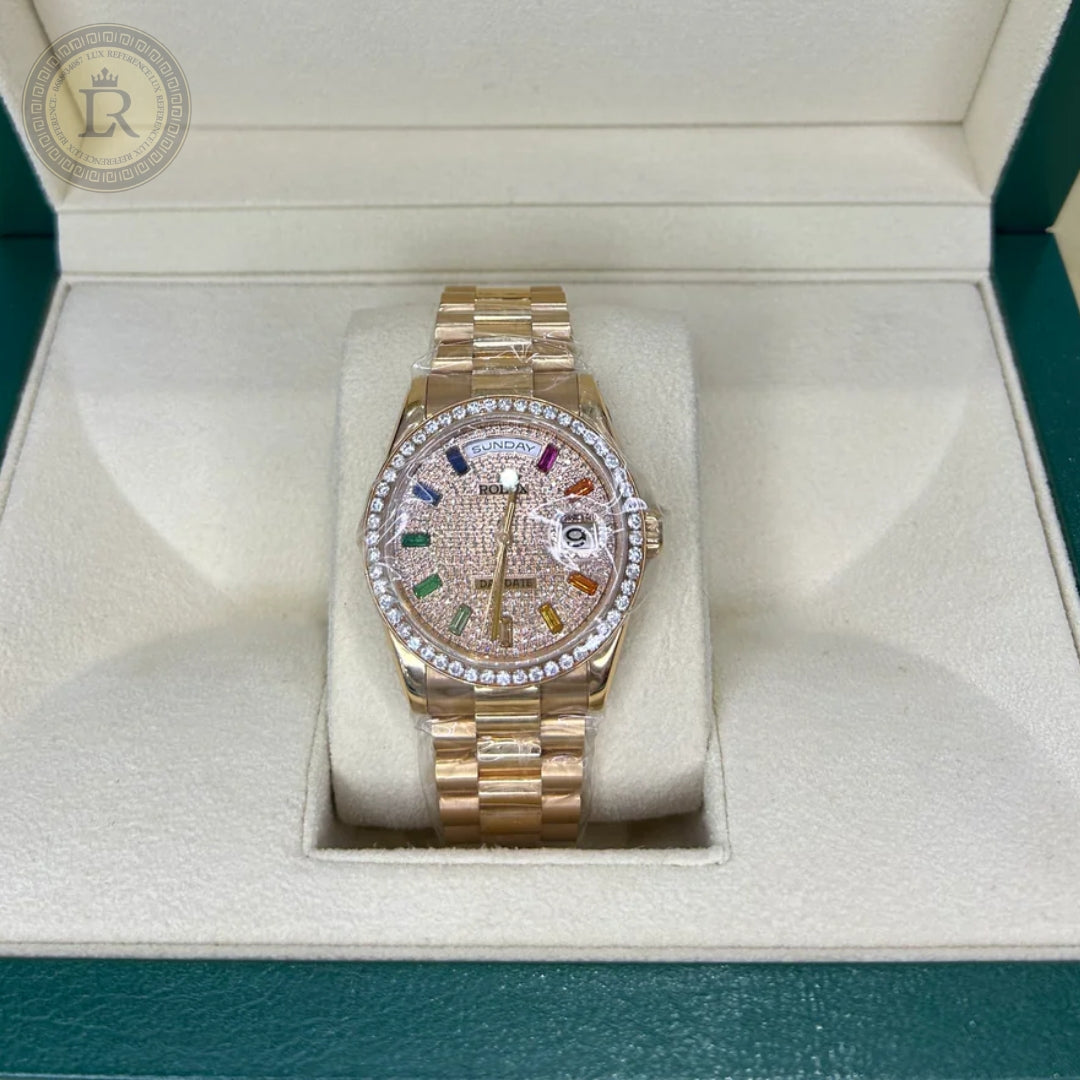 Rolex Day-Date, 36 mm, Rainbow