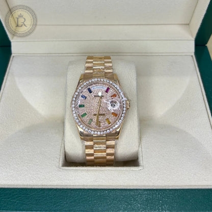 Rolex Day-Date, 36 mm, Rainbow