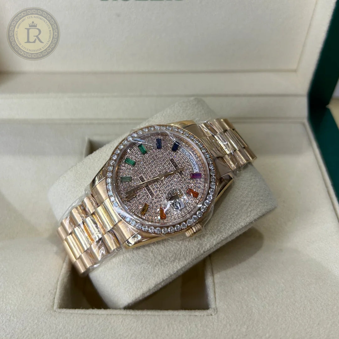 Rolex Day-Date, 36 mm, Rainbow
