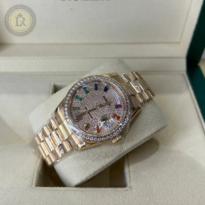 Rolex Day-Date, 36 mm, Rainbow