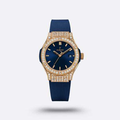 Classic Fusion King Gold Blue Diamonds