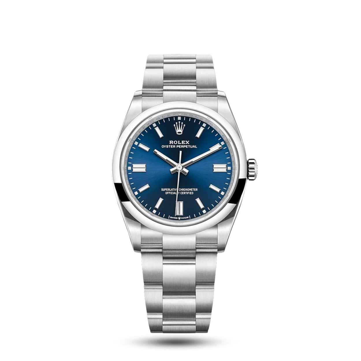 Rolex Oyster Perpetual Blue Dial Domed Bezel 36mm 126000