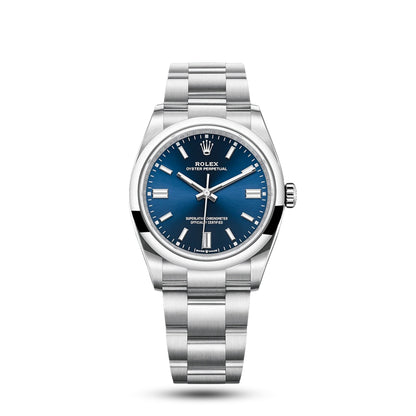 Rolex Oyster Perpetual Blue Dial Domed Bezel 36mm 126000