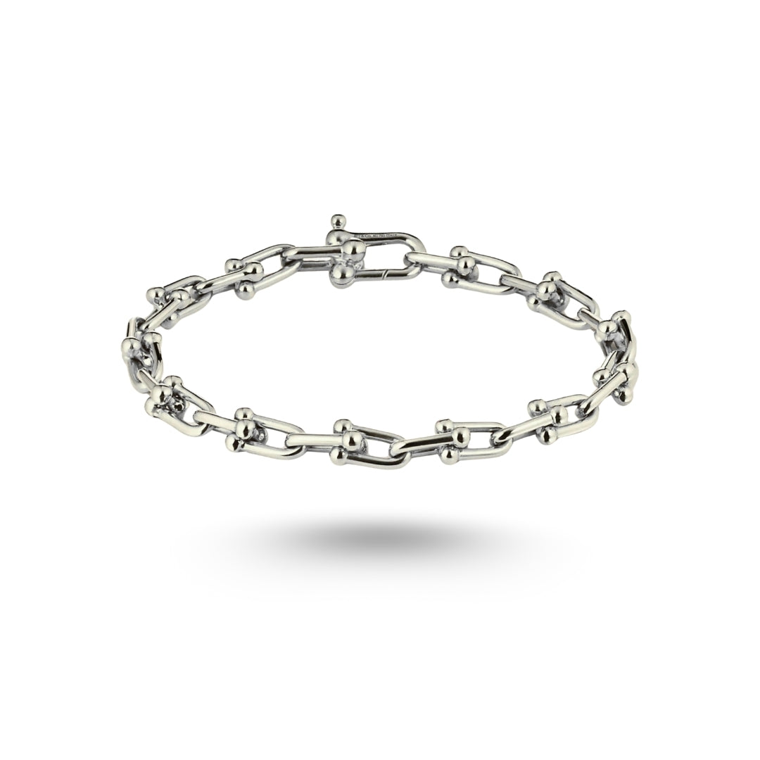 Bracelet Tiffany & Co Small Link en or blanc