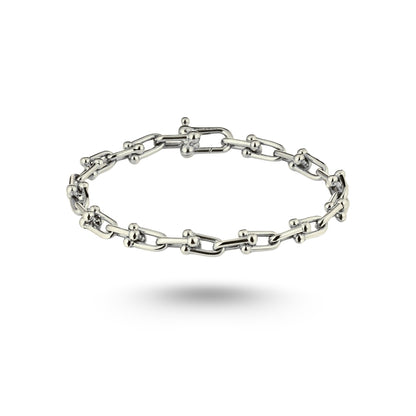 Bracelet Tiffany & Co Small Link en or blanc