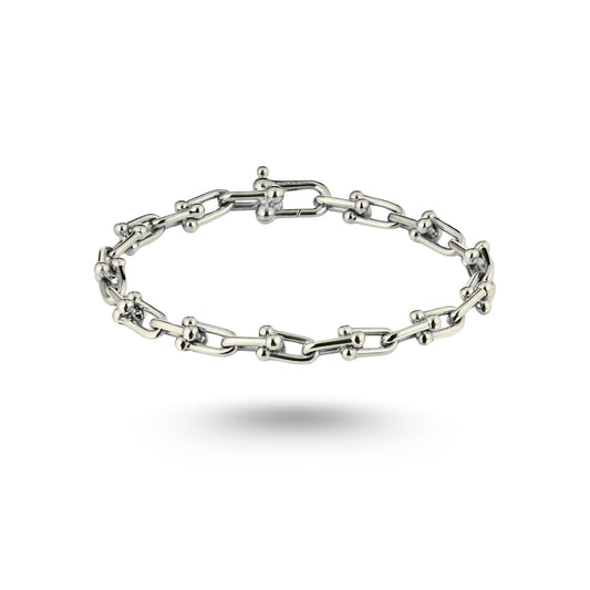 Bracelet Tiffany & Co Small Link en or blanc