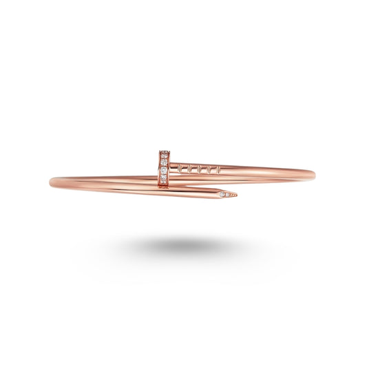 Bracelet Cartier Juste un Clou, petit modèle, diamants, or rose