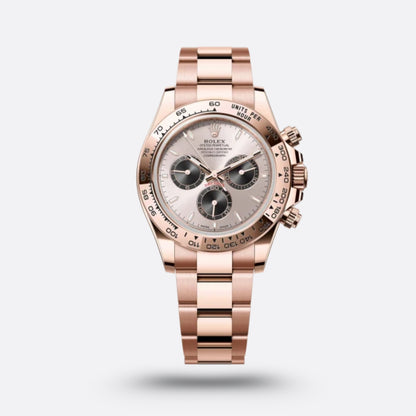 Rolex Cosmograph Daytona, or rose, cadran Sundust et index