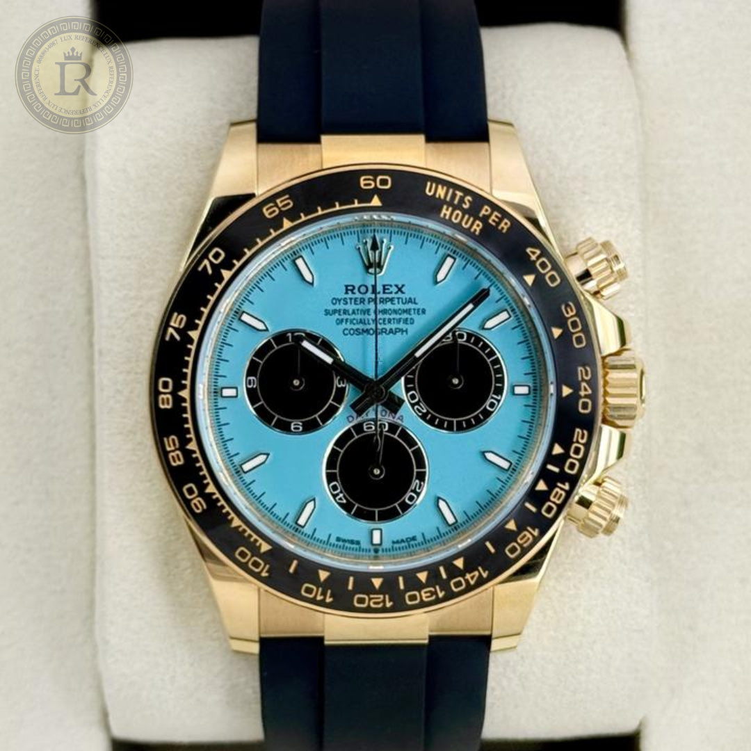 Rolex Cosmograph Daytona 126518LN en or jaune avec cadran turquoise