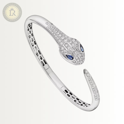 Bracelet Bvlgari Serpenti Seduttori, or blanc