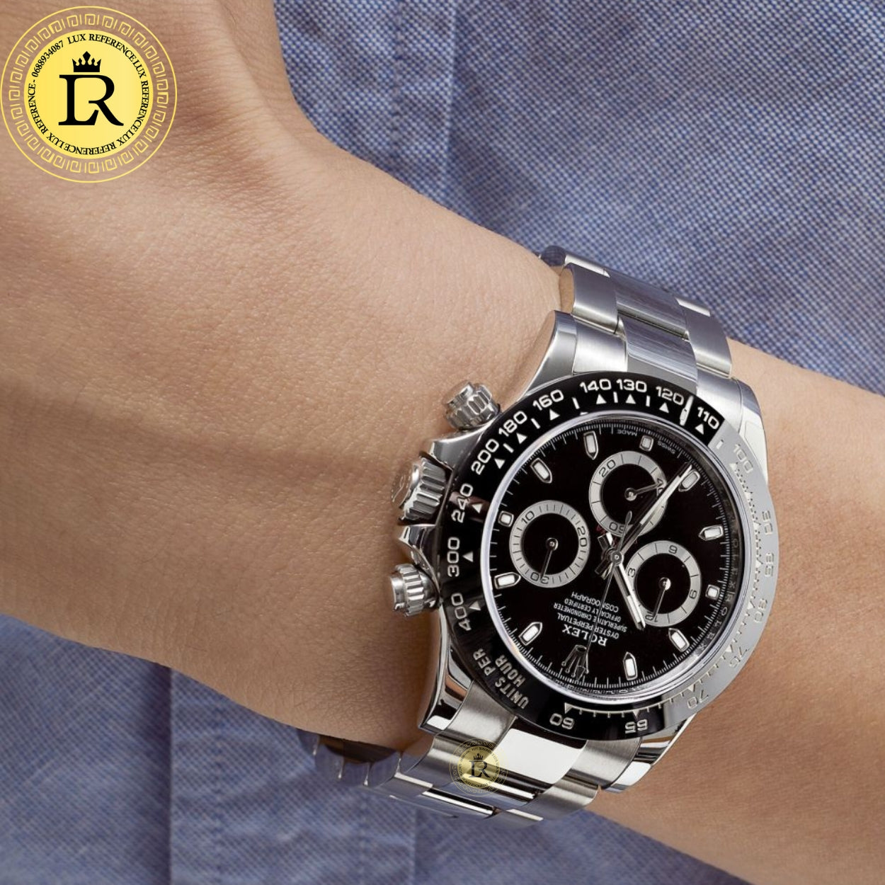 Daytona Cosmographe Fond Noir Montre Pour Homme