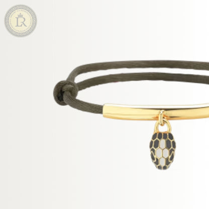 Bracelet Bvlgari Serpenti Forever, corde vert