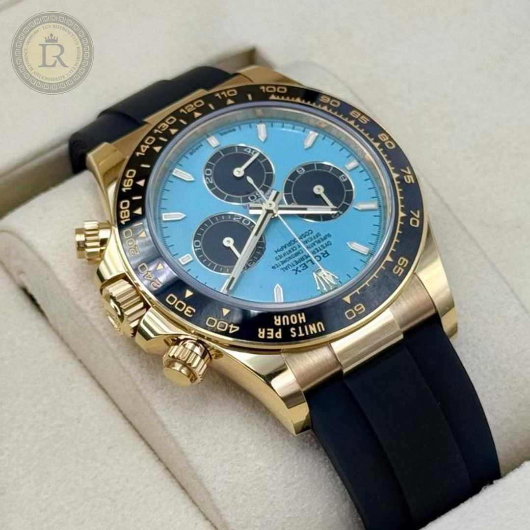 Rolex Cosmograph Daytona 126518LN en or jaune avec cadran turquoise
