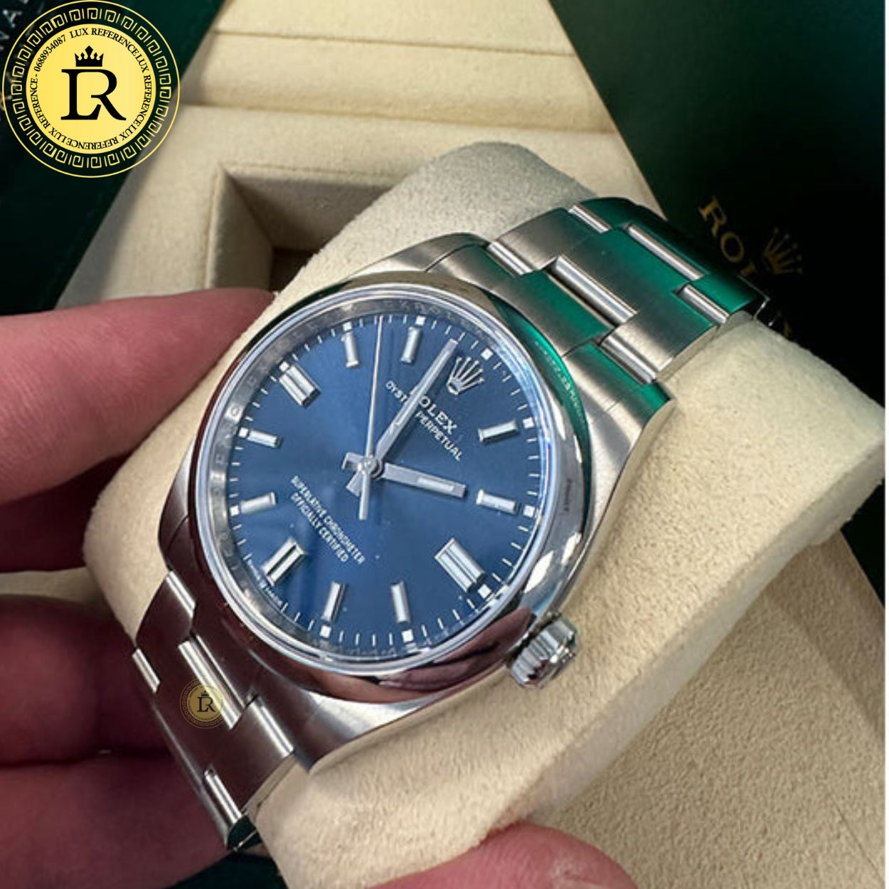 Rolex Oyster Perpetual Blue Dial Domed Bezel 36mm 126000