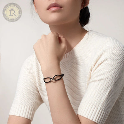 Bracelet Cartier Trinity, Cordon noir