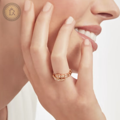 Bague un tour Serpenti Viper, or rose