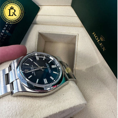 Rolex Oyster Perpetual Blue Dial Domed Bezel 36mm 126000