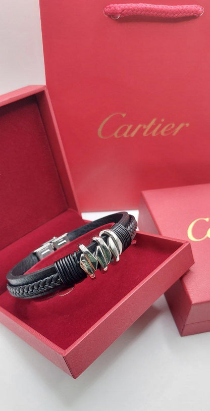 Bracelet homme cuir Cartier