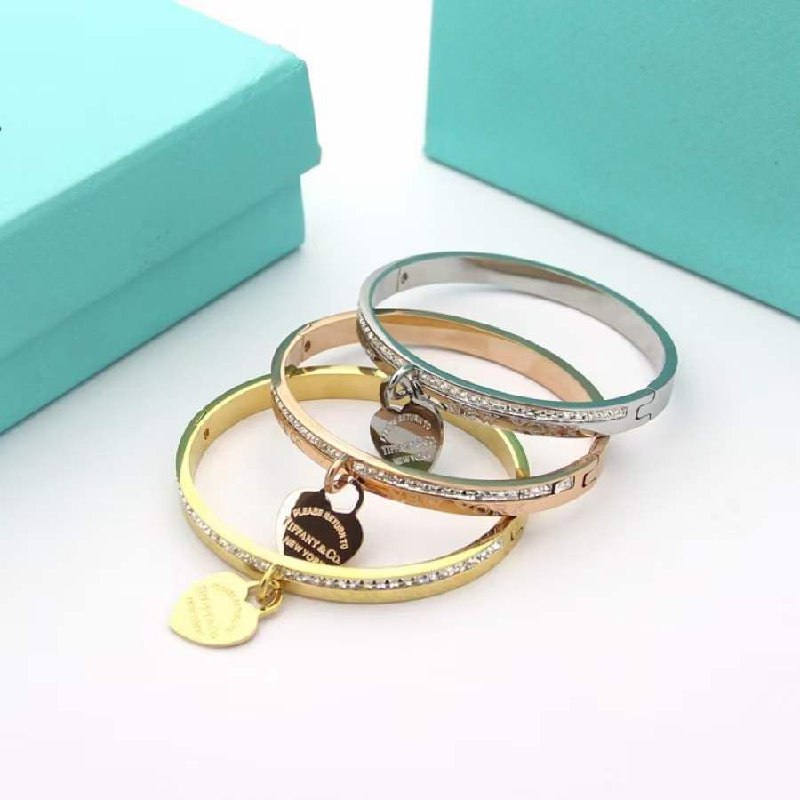 Bracelet femme acier Tiffany & Co. Strass