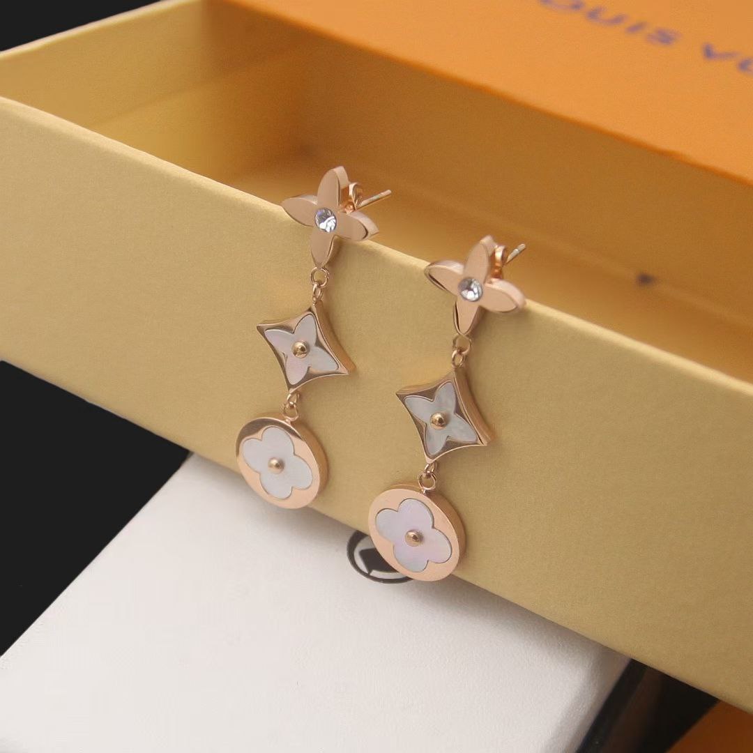 Boucles d'oreilles acier LOUIS VUITTON