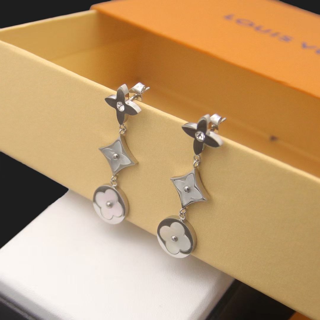 Boucles d'oreilles acier LOUIS VUITTON