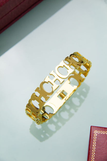 Bracelet femme acier doré  CAROLINA HERRERA