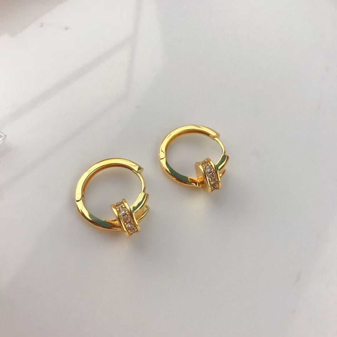 Boucles d'oreilles Cartier Clou strass