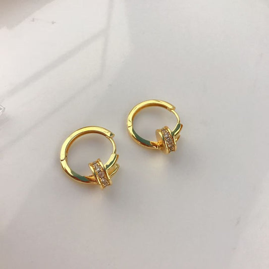 Boucles d'oreilles Cartier Clou strass