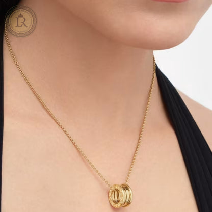 Collier Bvlgari B.zero1, or jaune