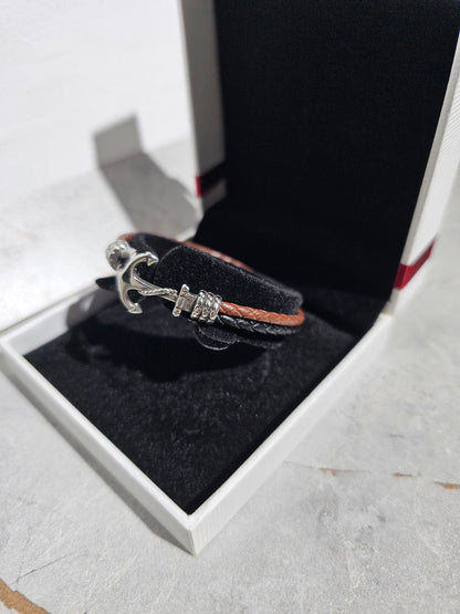 Bracelet homme cuir ANCRE ⚓️