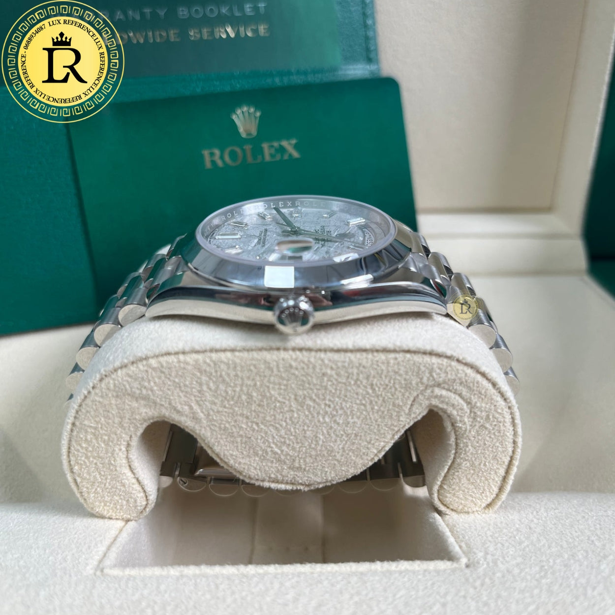 rolex day date platinum meteorite dial