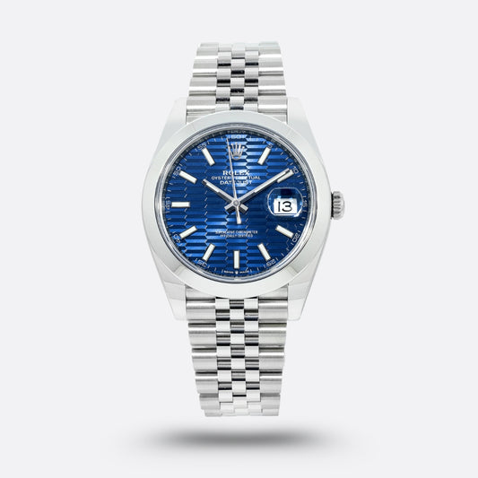 Rolex Datejust Jubilee, Cadran Bleu