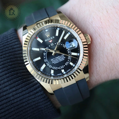 Rolex Sky-Dweller 326238 Or Jaune, Cadran Noir