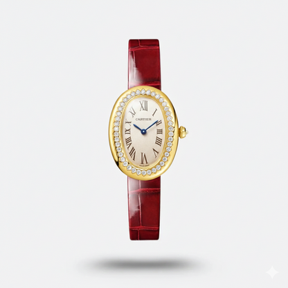 Montre Baignoire Rouge