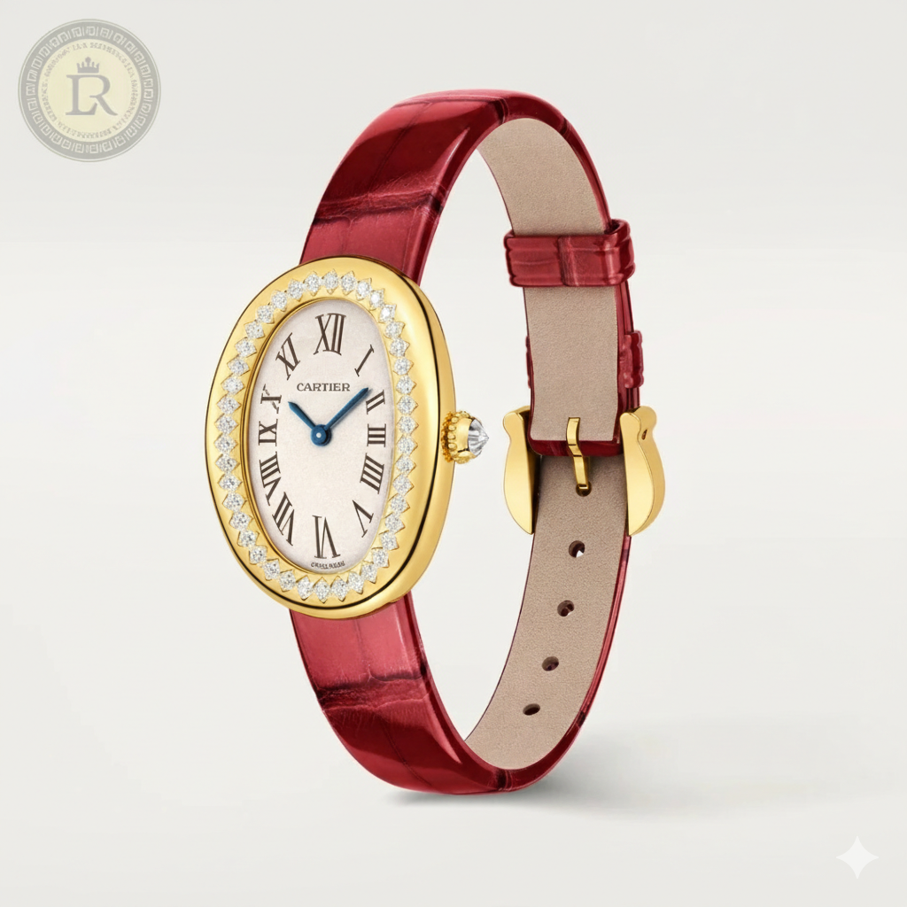 Montre Baignoire Rouge