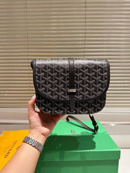 Sac bandoulière Belvédère Goyard Cuir Tricolore