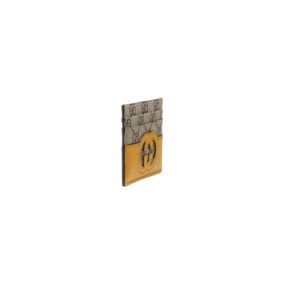 GUCCI Gg supreme card holder Yellow